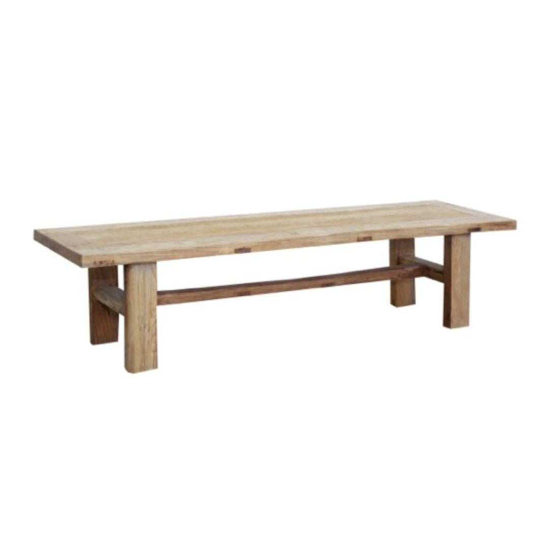 Elm Bench Style Coffee Table - Natural Living Furniture Beachwood Designs 