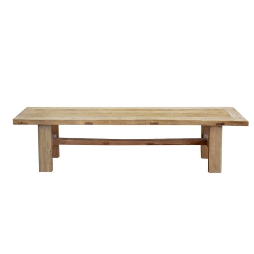 Elm Bench Style Coffee Table - Natural Living Furniture Beachwood Designs 