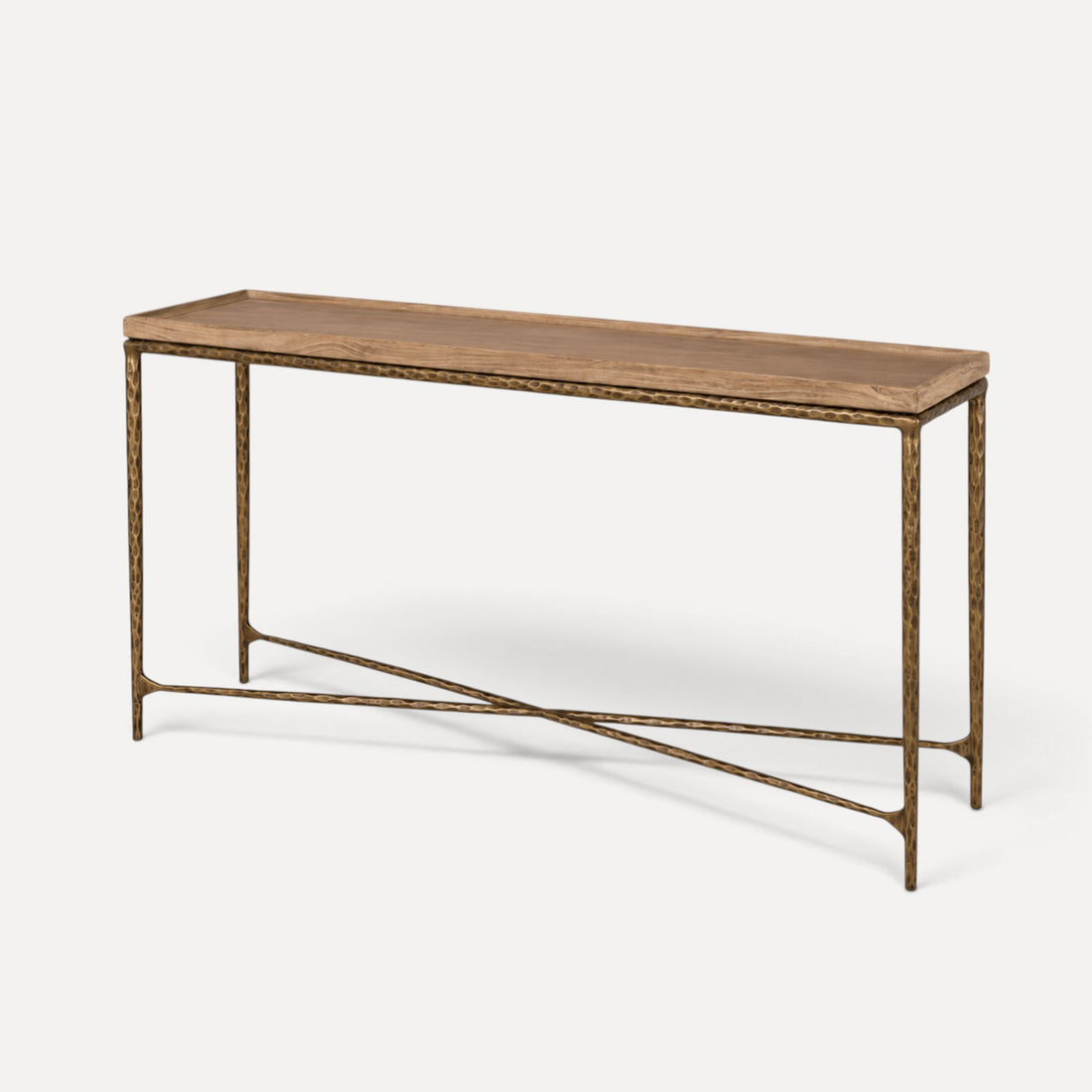 Elm &amp; Brass Console Living Furniture Beachwood Designs 