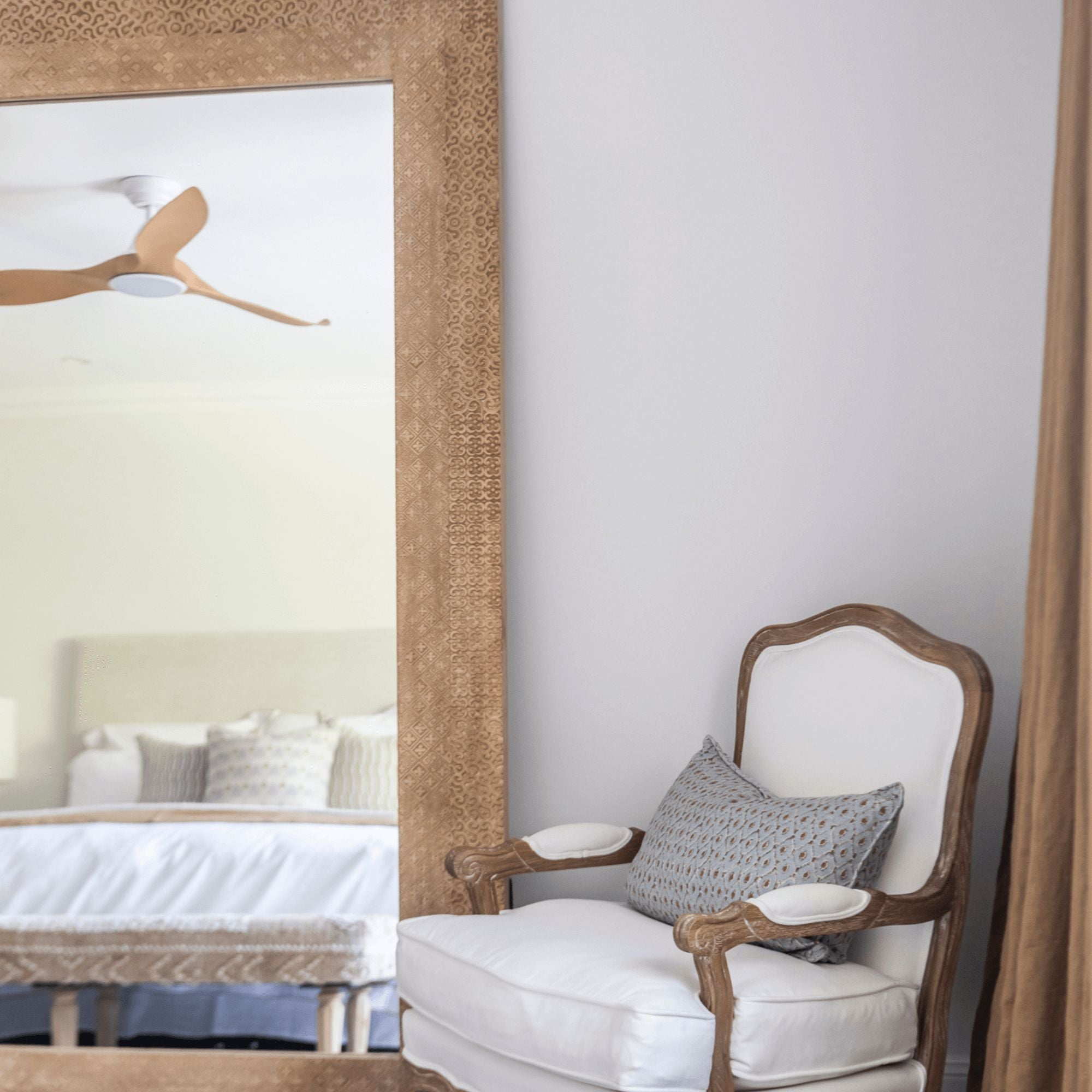Elm Carved Mirror - 2000H x 1100W - Natural Homewares Beachwood Designs 