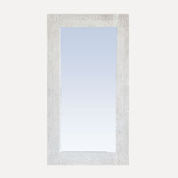 Elm Carved Mirror - 2000H x 1100W - White