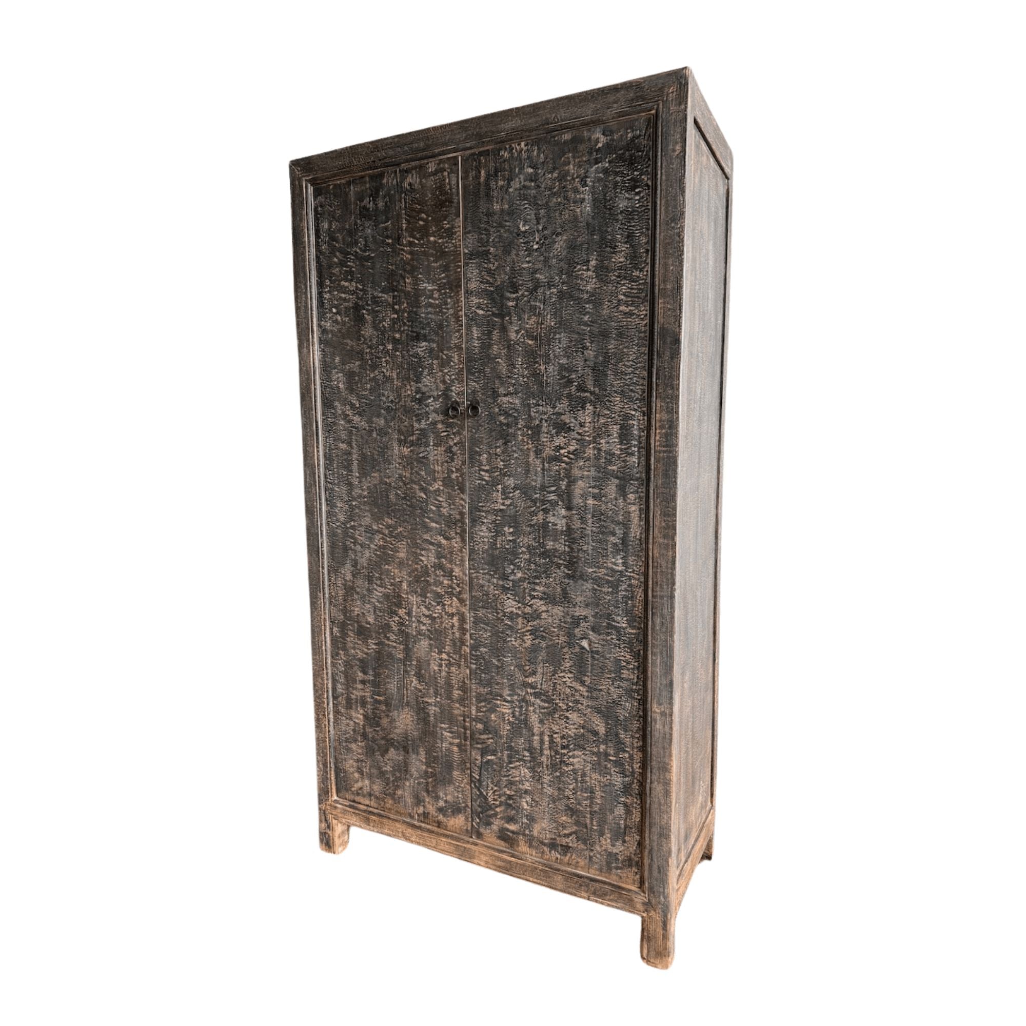 Elm Cupboard - Distressed Black Living Furniture Beachwood Designs