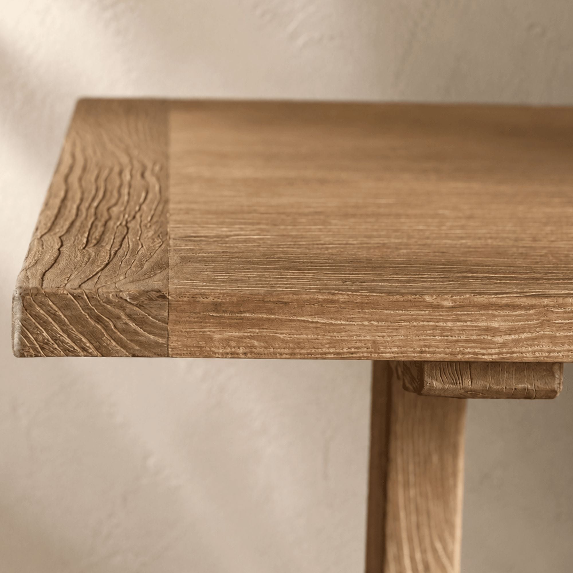 Elm Pedestal Dining Table L1800mm - Natural Dining Furniture Beachwood Designs 