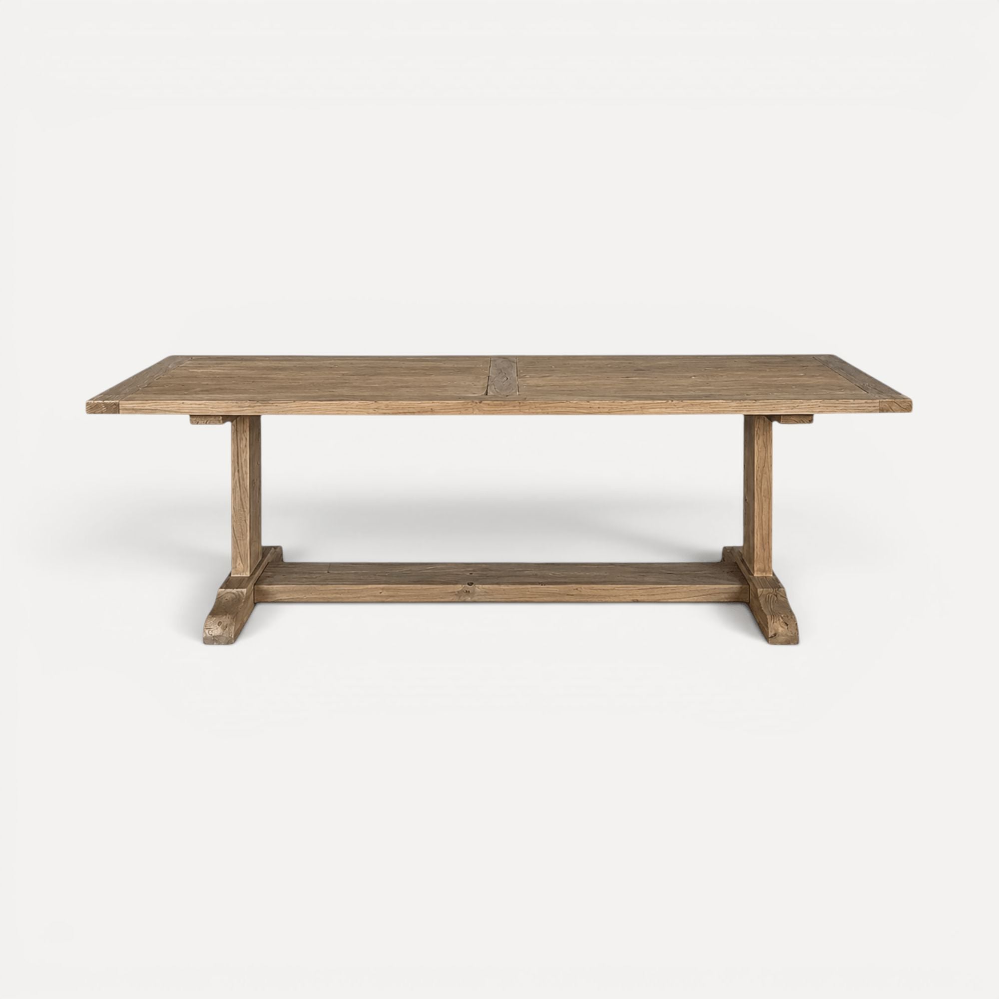 Elm Pedestal Dining Table L2000mm - Natural Dining Furniture Beachwood Designs 