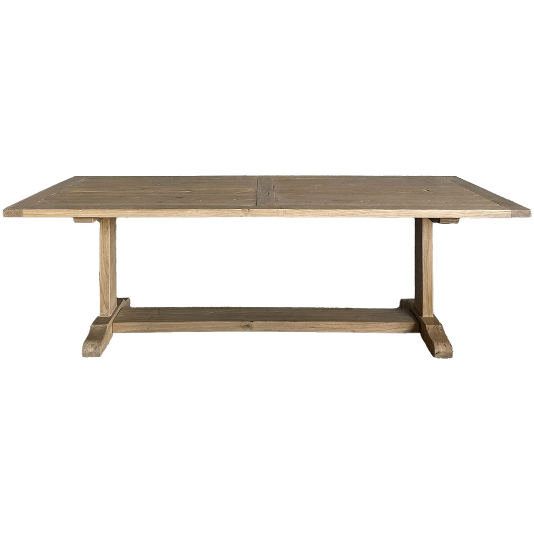 Elm Pedestal Dining Table L2200mm - Natural Dining Furniture Beachwood Designs 