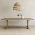 Elm Pedestal Dining Table L2200mm - Natural Dining Furniture Beachwood Designs 