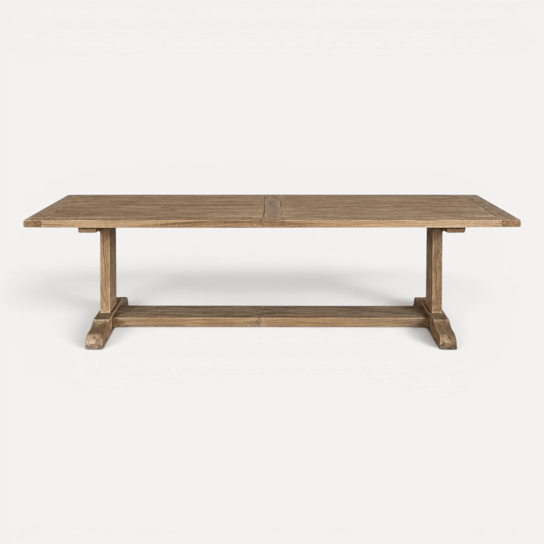 Elm Pedestal Dining Table L2200mm - Natural Dining Furniture Beachwood Designs 