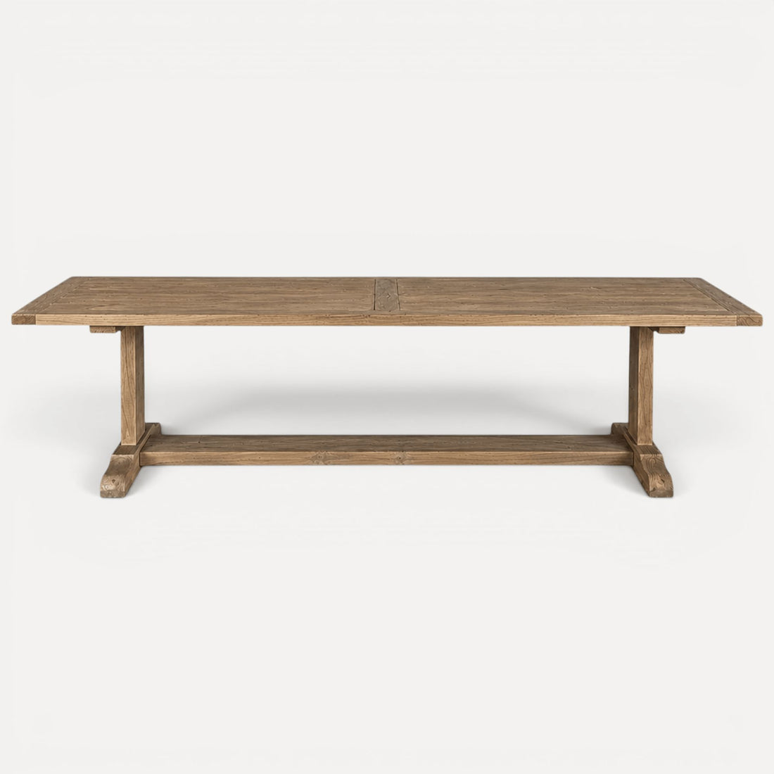 Elm Pedestal Dining Table L2400mm - Natural Dining Furniture Beachwood Designs 