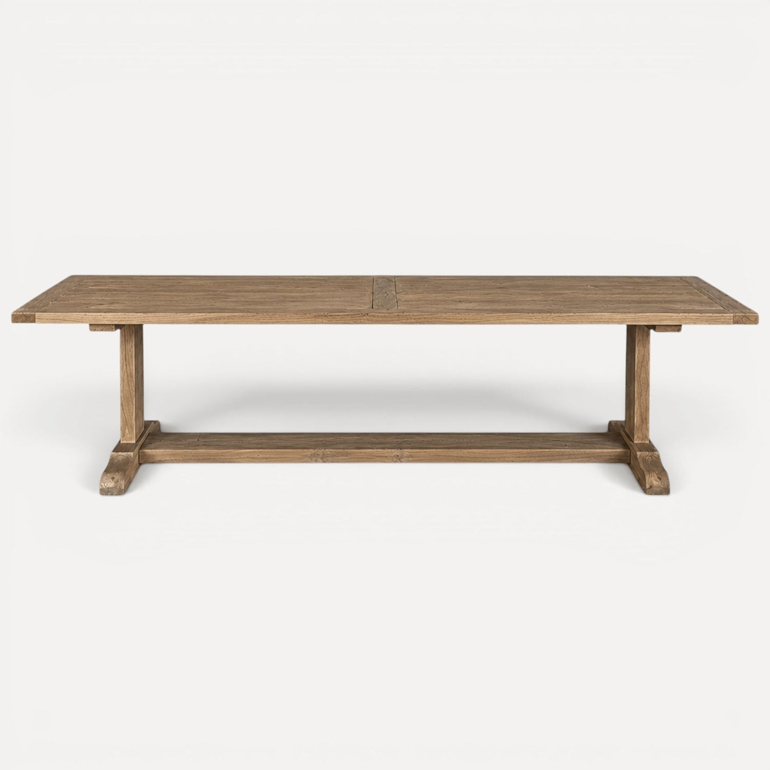 Elm Pedestal Dining Table L2400mm - Natural Dining Furniture Beachwood Designs 