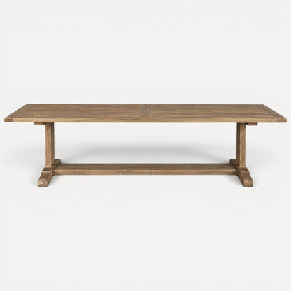 Elm Pedestal Dining Table L2400mm - Natural Dining Furniture Beachwood Designs 