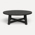 Elm Round Coffee Table - D1050mm - Black Living Furniture Beachwood Designs 