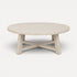 Elm Round Coffee Table - D1050mm - White Living Furniture Beachwood Designs 