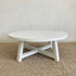 Elm Round Coffee Table - D1050mm - White Living Furniture Beachwood Designs 