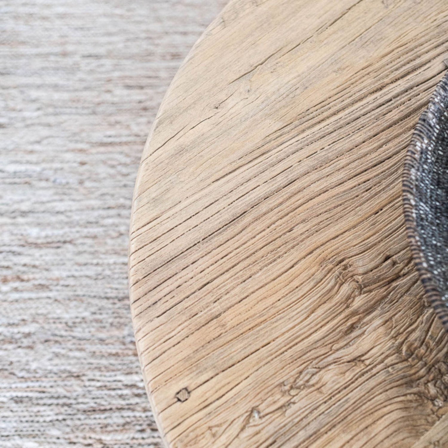 Elm Round Coffee Table - D1250mm - Natural Living Furniture Beachwood Designs 