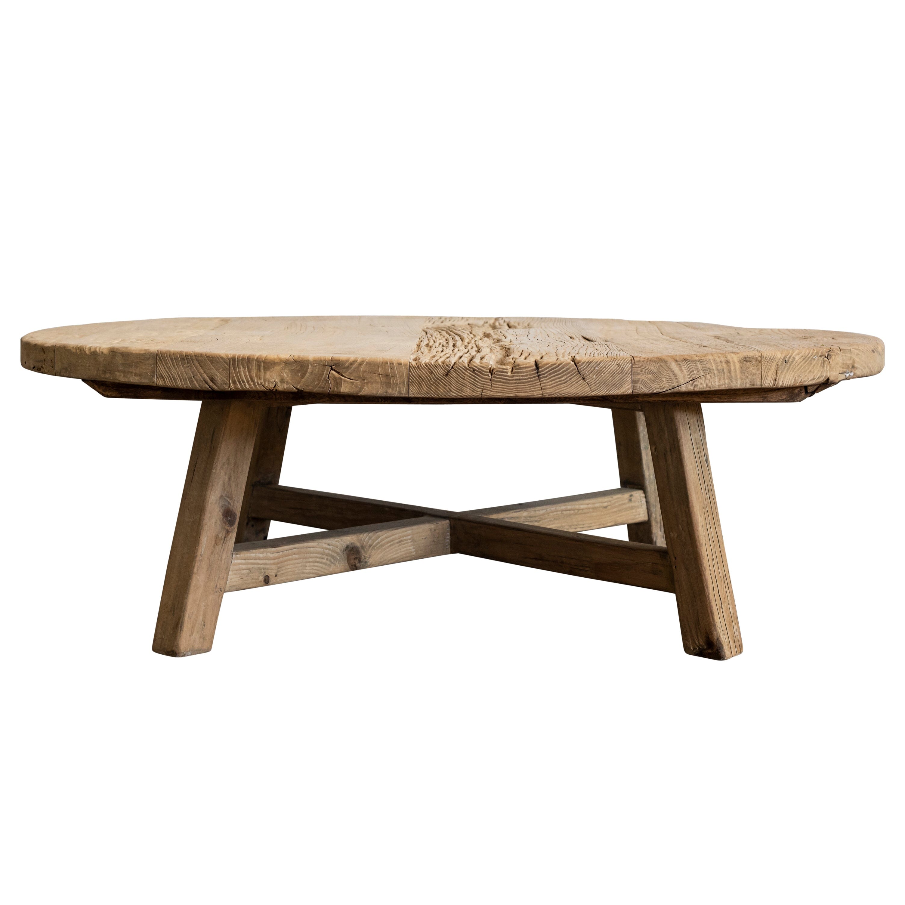 Elm Round Coffee Table - D1250mm - Natural Living Furniture Beachwood Designs 