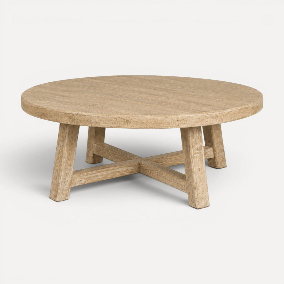 Elm Round Coffee Table - D1250mm - Natural Living Furniture Beachwood Designs 