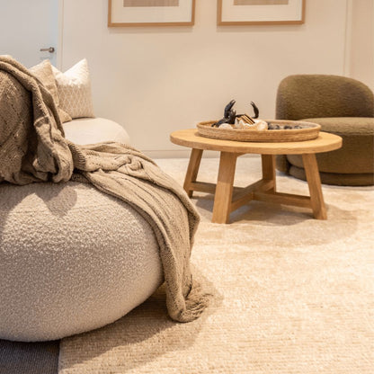 Elm Round Coffee Table - D850mm - Natural Living Furniture Beachwood Designs 