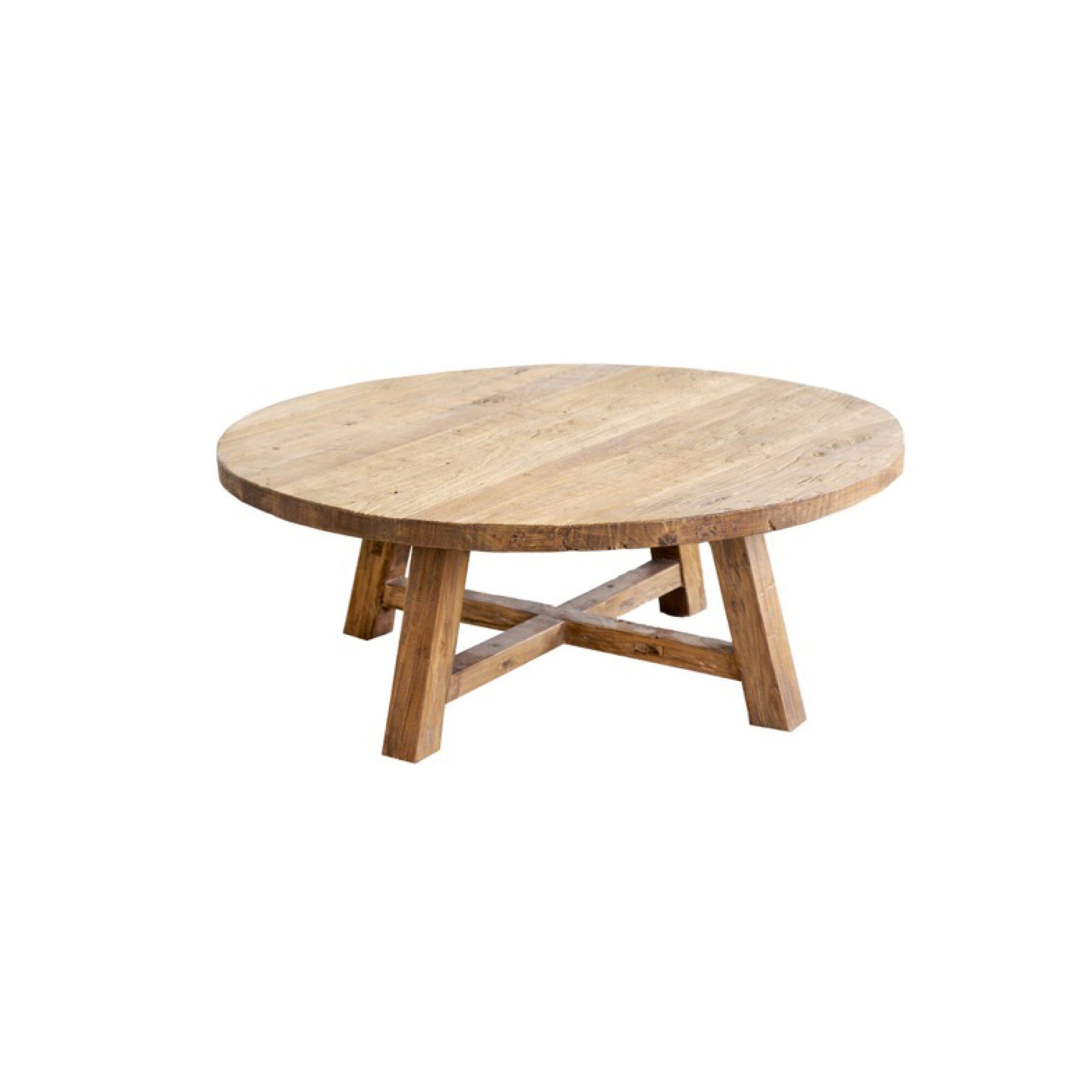 Elm Round Coffee Table - D850mm - Natural Living Furniture Beachwood Designs 