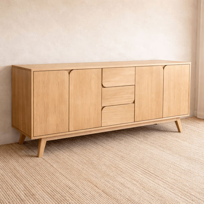 Freya Oak Sideboard Living Furniture Beachwood Designs 