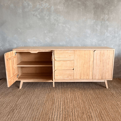 Freya Oak Sideboard Living Furniture Beachwood Designs 