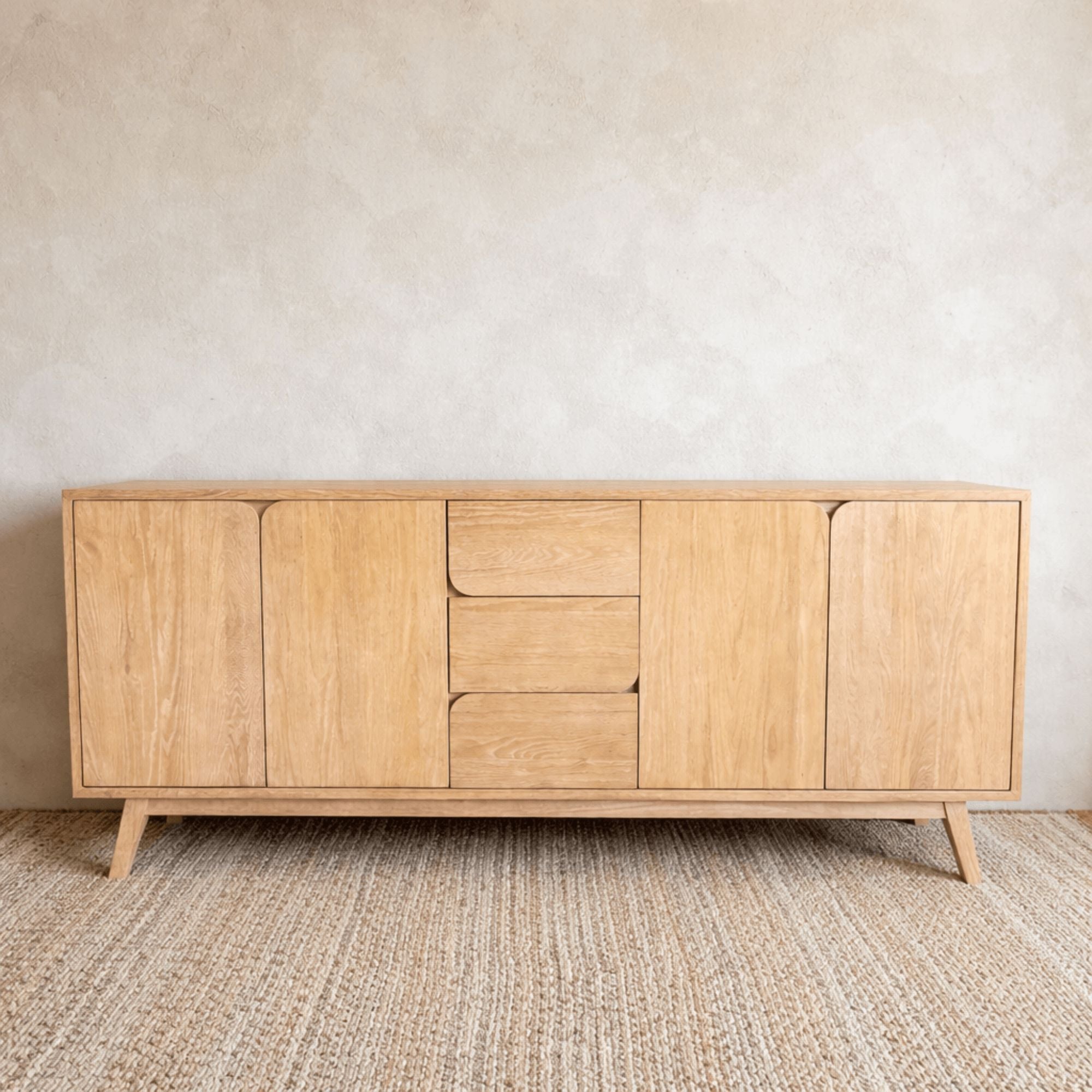 Freya Oak Sideboard Living Furniture Beachwood Designs 