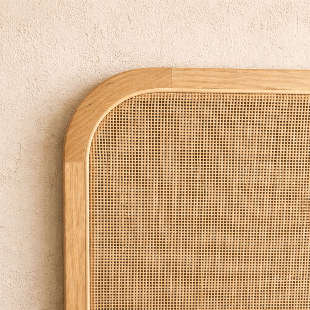 Freya Rattan Bedhead - King Bedroom Furniture Beachwood Designs 