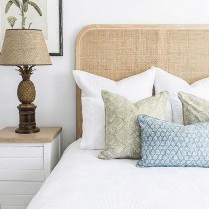 Freya Rattan Bedhead - Queen Bedroom Furniture Beachwood Designs 