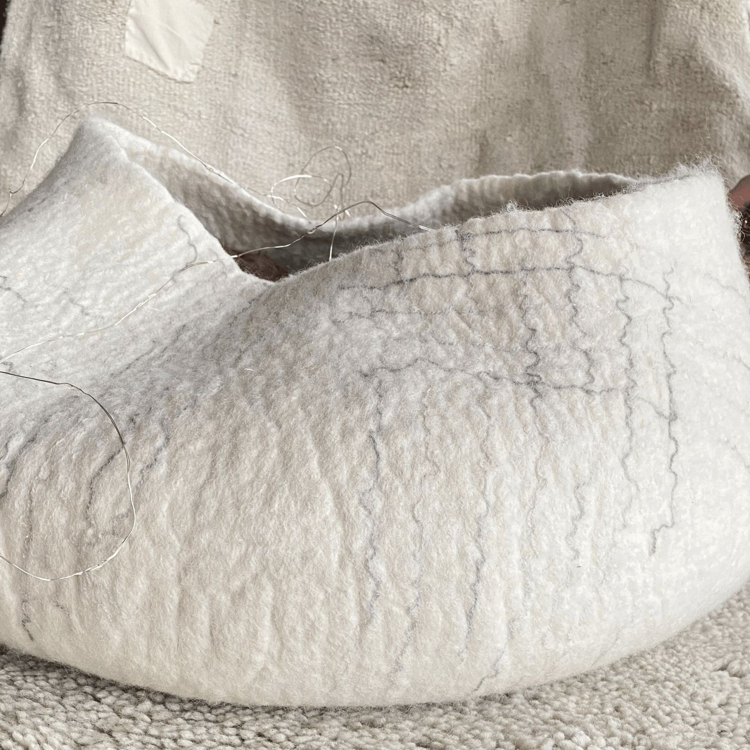 Ghana Felt Basket Homewares Beachwood Designs