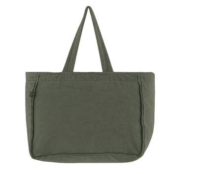 Green Terry Carry-All Tote Bag Homewares Beachwood Designs 
