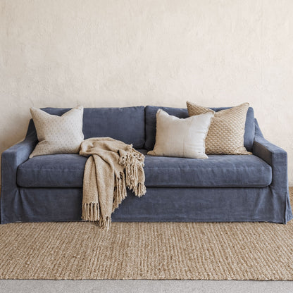 Hamilton Sofa - 3 Seater - Cobalt Living Furniture Beachwood Designs Cobalt Linen 