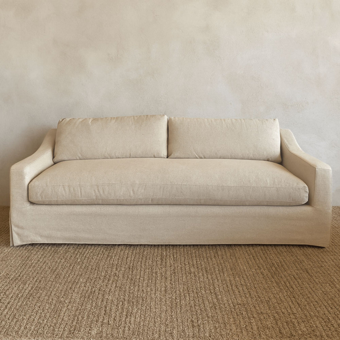 Hamilton Sofa - 3 Seater - Salt & Pepper Living Furniture Beachwood Designs Salt & Pepper Linen Cotton