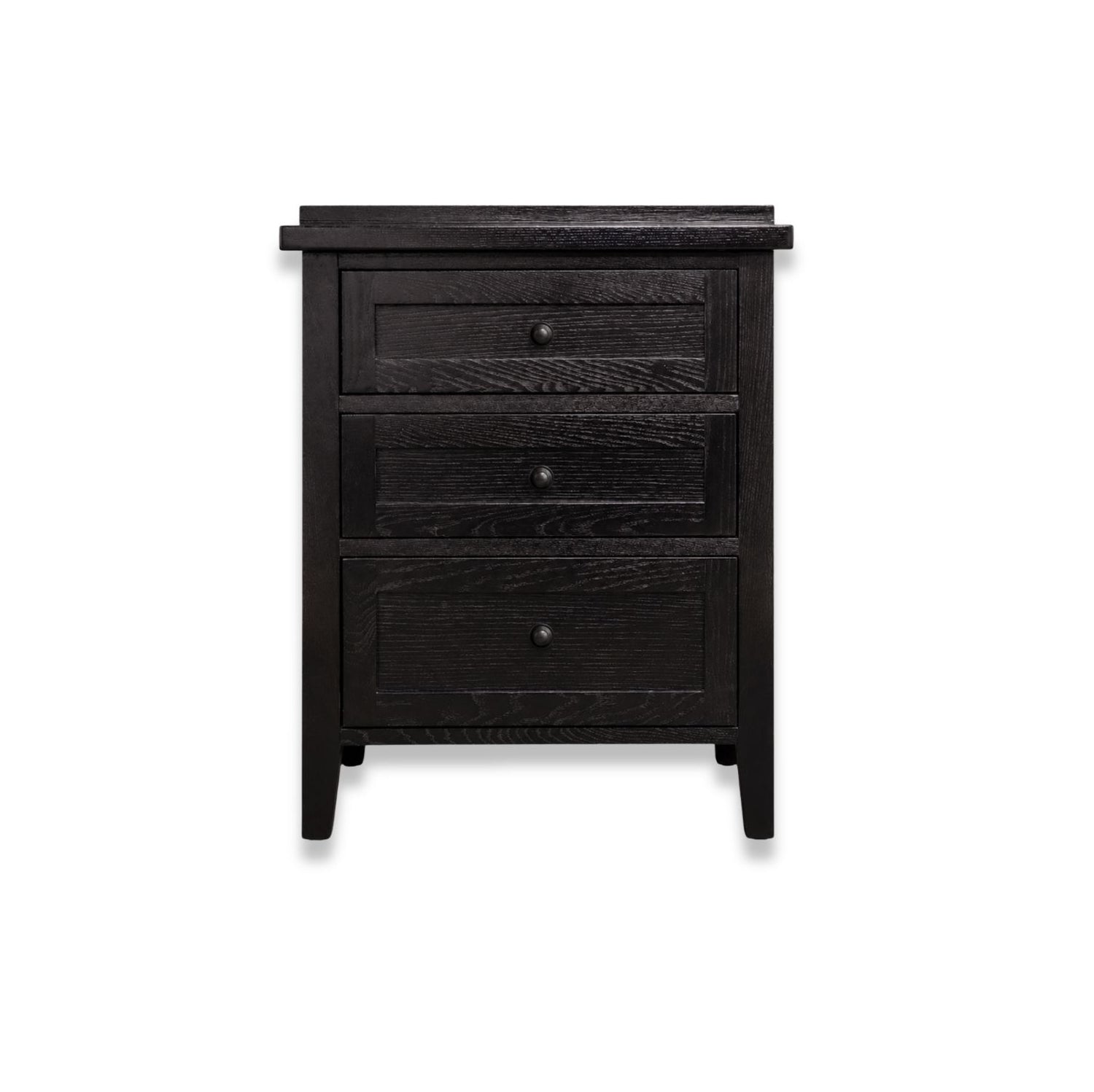 Hamptons Bedside L600mm - 3 Drawer Bedroom Furniture Beachwood Designs 