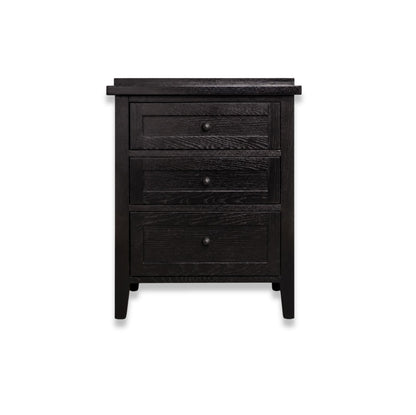 Hamptons Bedside L600mm - 3 Drawer Bedroom Furniture Beachwood Designs 