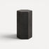 Hexagon Elm Side Table Living Furniture Beachwood Designs Black 