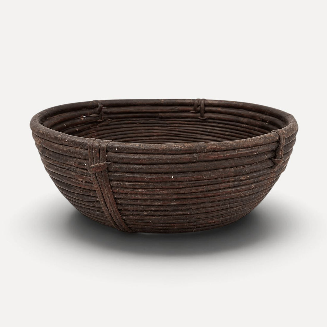 Indian Round Bamboo Bowl Homewares Beachwood Designs 