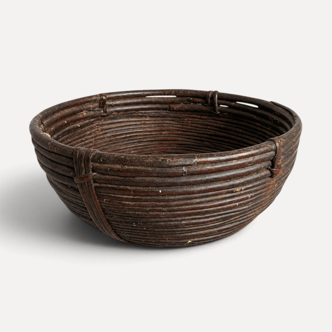 Indian Round Bamboo Bowl Homewares Beachwood Designs