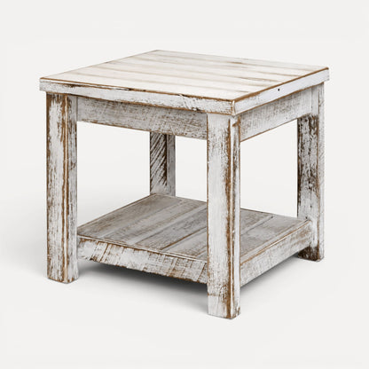 Indoor White Wash Side Table Living Furniture Beachwood Designs 