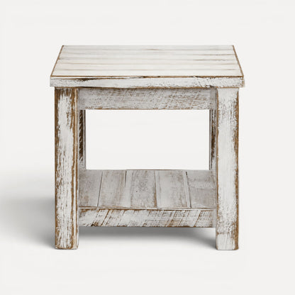Indoor White Wash Side Table Living Furniture Beachwood Designs 