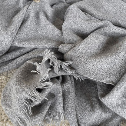 Italian Cashmere Scarf - Grey Homewares Beachwood Designs 