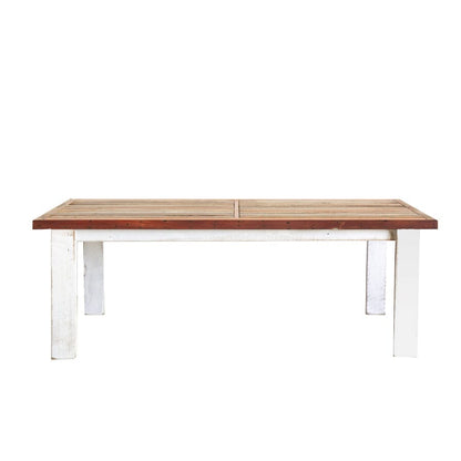 Local Handmade Outdoor Table L2100mm - White &amp; Natural Outdoor Furniture Beachwood Designs
