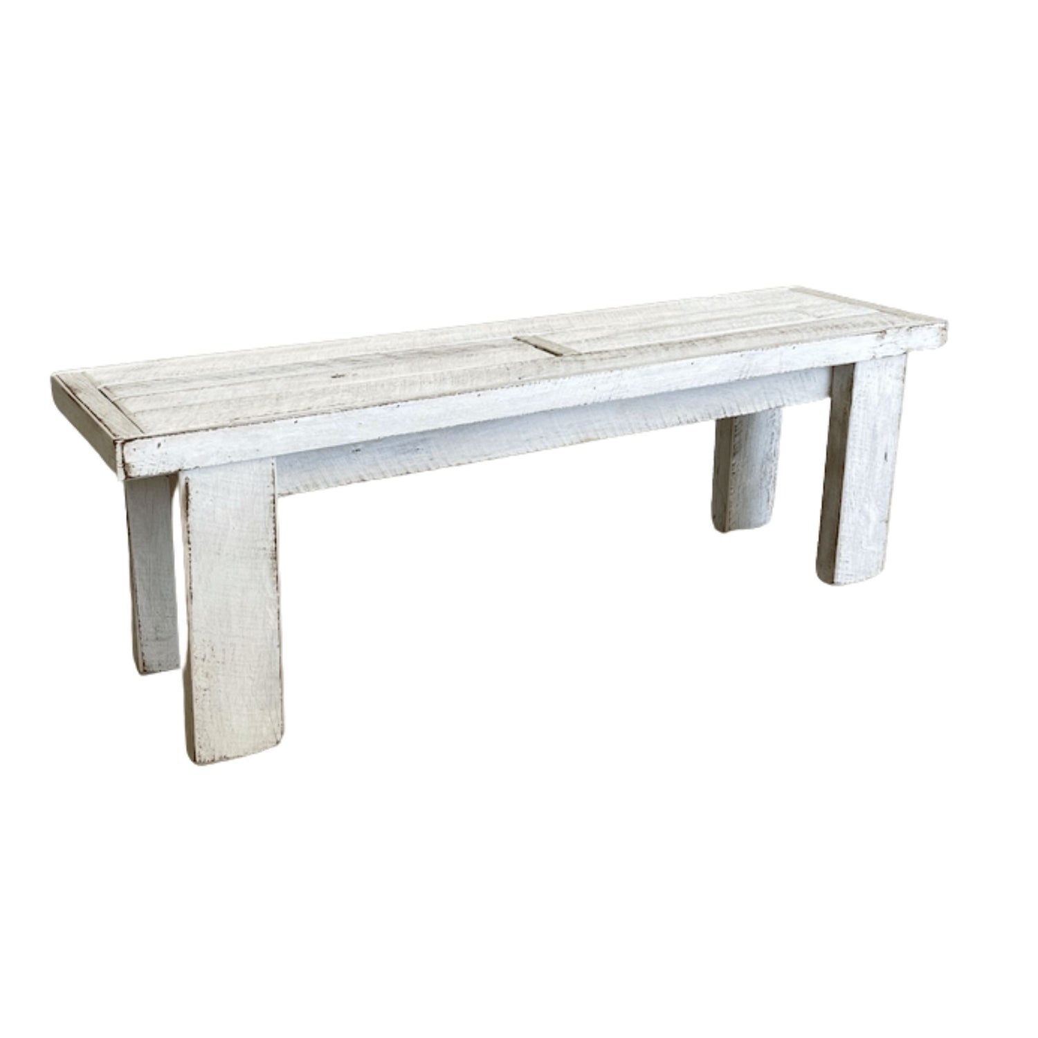 Locally Made Outdoor Bench Seat - Whitewash Dining Furniture Beachwood Designs