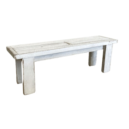 Locally Made Outdoor Bench Seat - Whitewash Dining Furniture Beachwood Designs