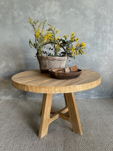 Loft Elm Dining Table - D1200mm Dining Furniture Beachwood Designs 