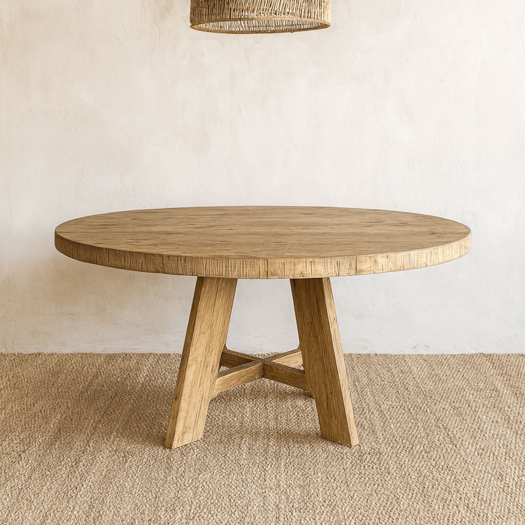 Loft Elm Dining Table - D1500mm Dining Furniture Beachwood Designs 