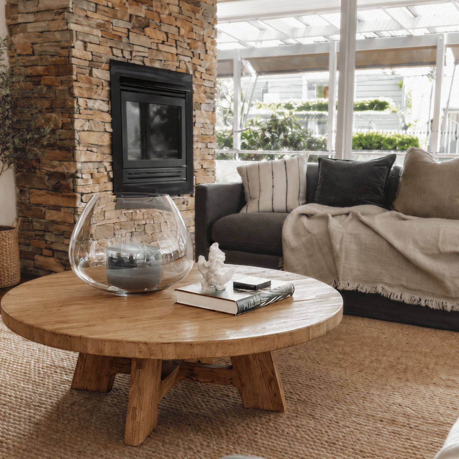 Loft Round Coffee Table - D1200mm Living Furniture Beachwood Designs 