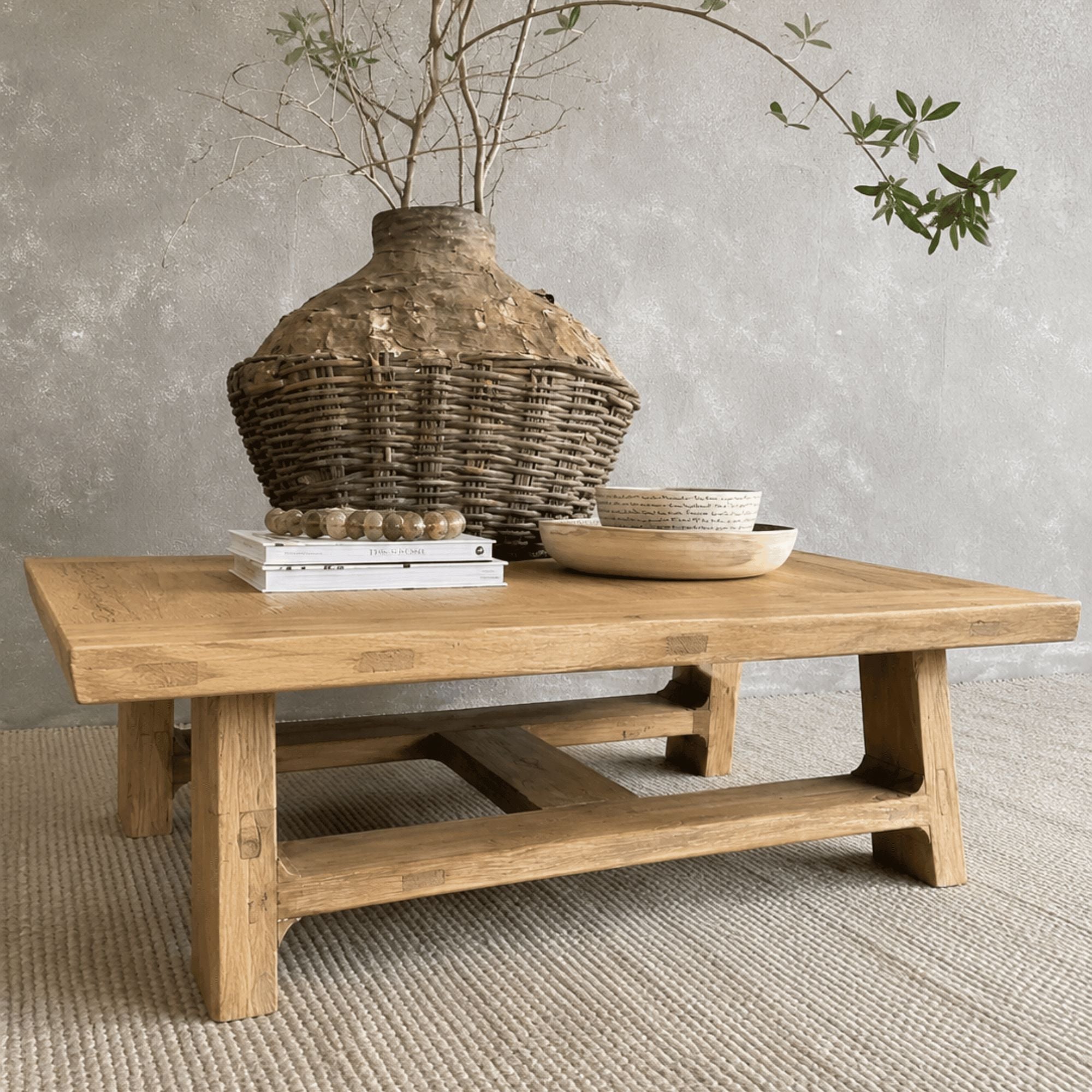 Loft Square Elm Coffee Table Living Furniture Beachwood Designs 