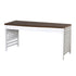 Louvred Desk L1500mm with 2 Drawers Office & Storage Furniture Beachwood Designs White & Weathered Oak 