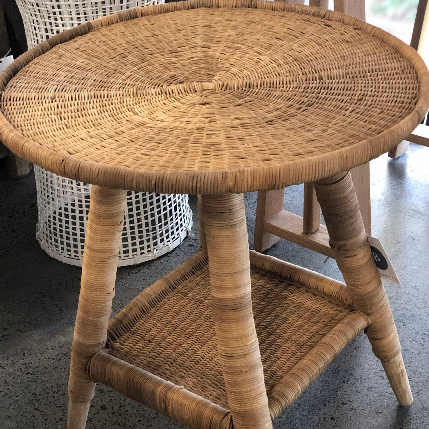 Malawi Round Side Table Living Furniture Beachwood Designs 