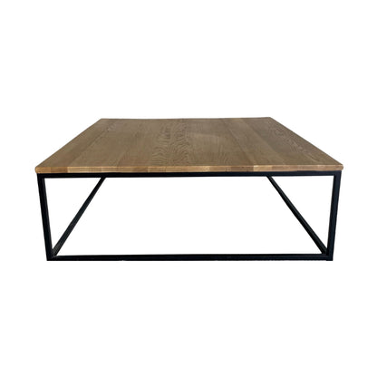 Manhattan Square Coffee Table - Weathered American Oak Living Furniture Beachwood Designs 