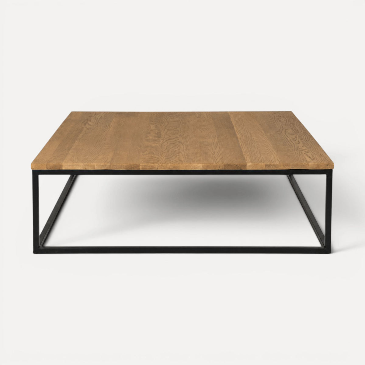 Manhattan Square Coffee Table - Weathered American Oak Living Furniture Beachwood Designs 